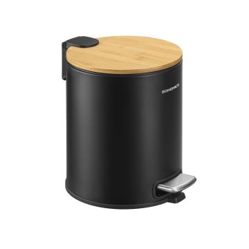 SONGMICS LTB116BZ01 Bathroom Trash Can, 6 l, 21 × 26 × 25.4 cm