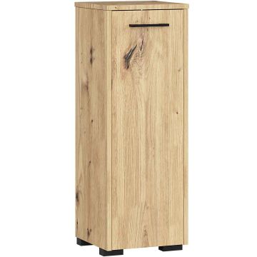 Kylpyhuonekaappi FIN S30 1D, yleiskätinen, ruskea, 30 × 85 × 30 cm