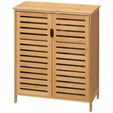 Kylpyhuonekaappi Homcom 68x32x86cm., vaaleanruskea