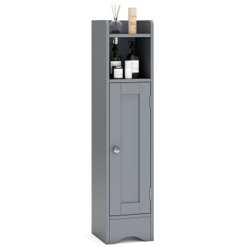 Bathroom cabinet, Corner, 1 door, 2 adjustable shelves, 17.78 × 19.05 × 80.01 cm