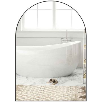 Kylpyhuoneen peili LED-valolla Homcom 50x3x70cm, musta