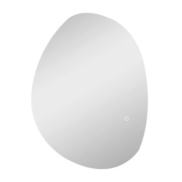 Kylpyhuoneen peili LED-valaistuksella Homcom 70x5x50cm, hopeanvärinen