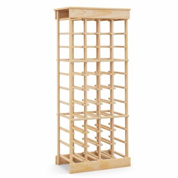 Wine rack, 40 bottles, 10 tiers, 46.5 × 113 × 27.5 cm