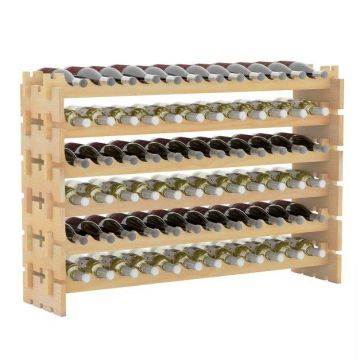 Wine rack, 6-tier, 72 bottles, 120 × 79 × 29 cm