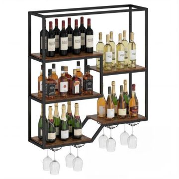 Wine rack, Hanging, 6 tiers, 102 × 112 × 30 cm