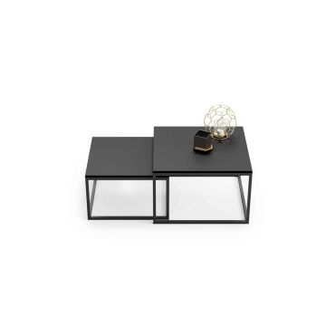 Sohvapöytä Twin 70x70x42cm / 60x60x36 cm, valkoinen