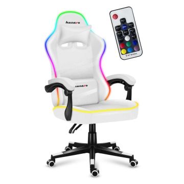 Игровое кресло HUZARO FORCE 4.4 RGB белого цвета