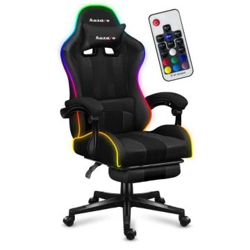 Pelituoli Huzaro Force 4.7 RGB Mesh, RGB LED -valaistuksella, 81 × 29 × 54 cm