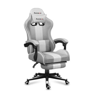 Pelituoli Huzaro Force 4.7 White Mesh, Taitettavalla jalkatuella, 81 × 29 × 54 cm