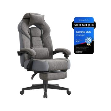 Pelituoli SONGMICS OBG77BR, jalkatuella, 72,4 × 69,7 × 121–133 cm