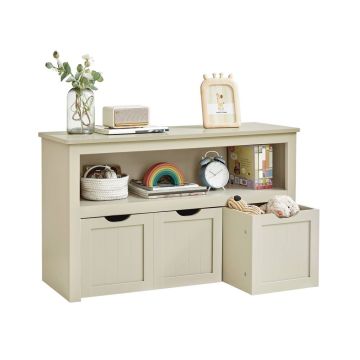 Lelulaatikko VASAGLE LHS380W01, hyllyillä, 102 × 60 × 30 cm