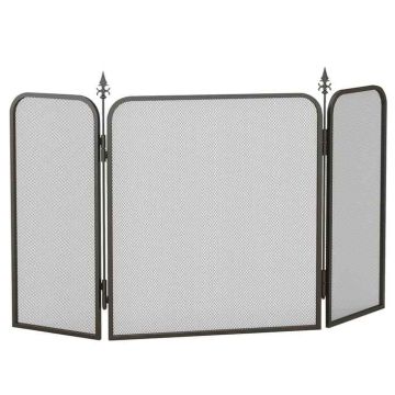 Takkasuoja Homcom 96x1,3x56cm, musta