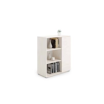 Betoninen designkaappi Fondi 103,4x90x40 cm, valkoinen