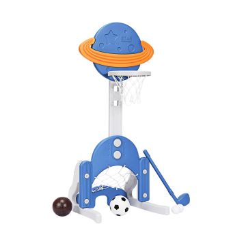 Star-shaped basketball hoop for kids, 22.5 × 22.5 × 59.5 inches