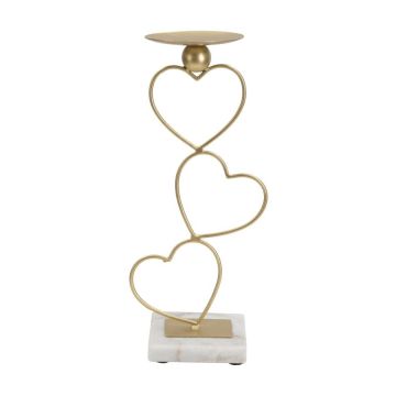 Hearts candlestick, 14.5 × 32.5 × 10 cm