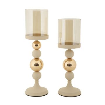 Подсвечники Glassy, 2 шт, Ø 10 × 32–36 см