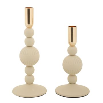 Aster candlestick set, 2 pcs, 10 × 20–25.5 × 10 cm