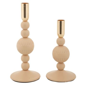 Aster candlestick set, 2 pcs, 10 × 20–25.5 × 10 cm