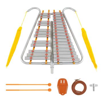 Marching bell-xylophone, 29 notes, 60–108 × 47 × 7 cm