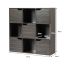 Напольная полка 90x29x90см, тёмно-серого цвета