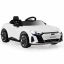 Lasten sähköauto 104x58x41cm, valkoisen/mustan värinen