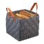 Taitettava laukku kahvoilla 29x31x31cm., tummanharmaa