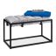 Eteisen penkki 47x80x40cm., harmaa/musta