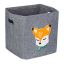 Taitettava laukku 33x33x33cm., harmaa/oranssi/valkoinen
