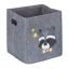 Taitettava laukku 33x33x33cm., harmaa/keltainen/musta