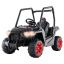 Lasten sähköauto 116x68x85cm, musta/punainen