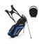 Golfpussi 28x21x122cm, musta/sininen
