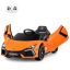 Lasten sähköauto 104x60x40cm, oranssin/mustan värinen