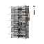 SONGMICS Shoe Rack, 10 Compartments, Gray, 83 × 156 × 32 cm