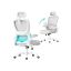 SONGMICS OBN041B01 Office Chair, Gray, 64 × 116–135 × 71.5 cm