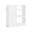 Напольный шкаф для ванной 65x20x70см., белого/серебристого цвета