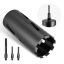 Diamond core bit VEVOR, M16, 3 adapters, Ø 102 × 241 mm