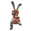 Decorative rabbit figurine Psyco B, 21.5 × 22 × 10 cm