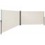 Kaksipuolinen sivumarkiisi / markiisi 200 x 600 cm, beige