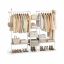 Vaatenaulakko SONGMICS HOME RGR012K01, 6 hyllyä, Beige/valkoinen, 163,6 × 175,3 × 33,8 cm