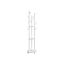 Clothes rack VASAGLE, 11 hooks, 3 shelves, White
