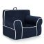 Lasten pouf 68x46x50cm, tummansininen