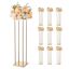 Flower stands VEVOR LJL-8022, 10 pcs, Gold, 20 × 20 × 80 cm