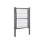 Садовые ворота из оцинкованной стали 106 х 125 см, серые
