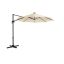 Säädettävä sateenvarjo LED-valaistuksella Ø 300 cm, beige
