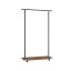 Vaateteline 35x98,5x160,3cm., musta/ruskea