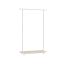 Vaateteline 35x98,5x160,3cm, valkoinen/vaaleanruskea