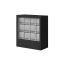 Kellolaatikko 15x29.5x32.5cm., musta/harmaa