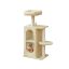 Cat scratching post FEANDREA, 2 caves, 2 scratching posts, Sand, 38 × 52 × 38 cm