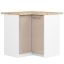 Keittiön kulmakaappi OLIWIA S90/90, 2 ovea, Valkoinen/beige, 90 × 85 × 46 cm