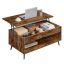 Coffee table VASAGLE LCT254L01, 2 drawers, 4 compartments, 100 × 58.5 × 50 cm